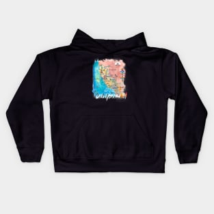 California_Illustrated_Map_2nd_EditionM Kids Hoodie